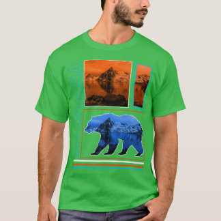 Glacier National Park Montana Grizzly Bear Souveni T Shirt