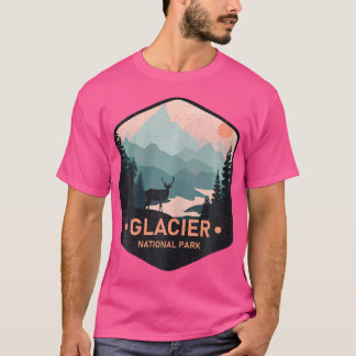 Glacier National Park Montana Hjort Hiking Camping T Shirt