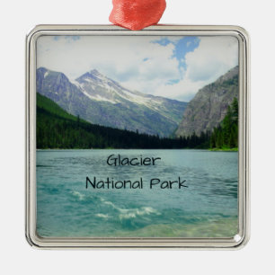 Glacier National Park Montana Julgransprydnad Metall