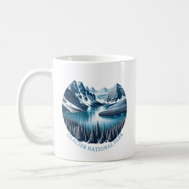 Glacier National Park Montana Kaffemugg (Vänster)