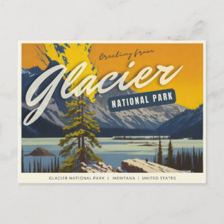 Glacier National Park, Montana Postcard Vykort