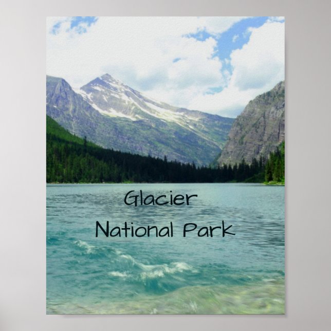 Glacier National Park Montana Poster (Framsidan)