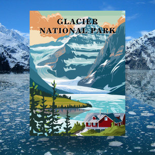 Glacier National Park, Montana Resebrevkort Vykort