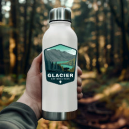 Glacier National Park Montana | Skärmklippsmärke Klistermärken