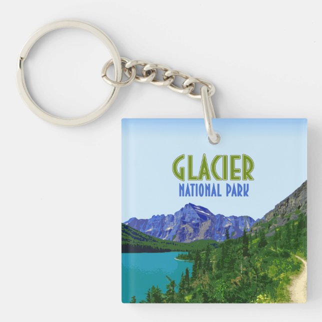 Glacier National Park Montana Vintage (Framsidan)