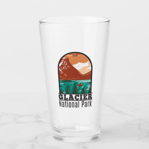 Glacier National Park Montana Vintage Glaskopp