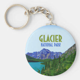 Glacier National Park Montana Vintage Nyckelring