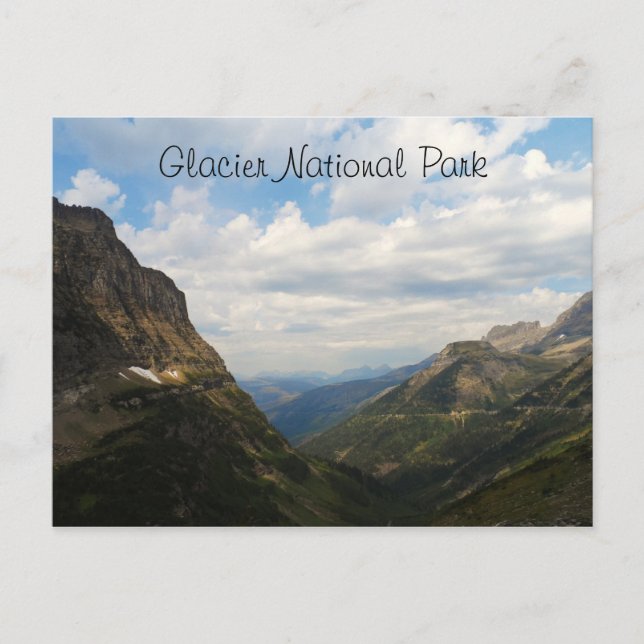 Glacier National Park Montana Vykort (Framsida)