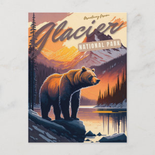 Glacier National Park Montana Vykort