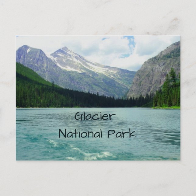 Glacier National Park Montana Vykort (Framsida)