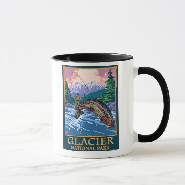Glacier National Park, MontanaFly Fisherman # Mugg (Höger)