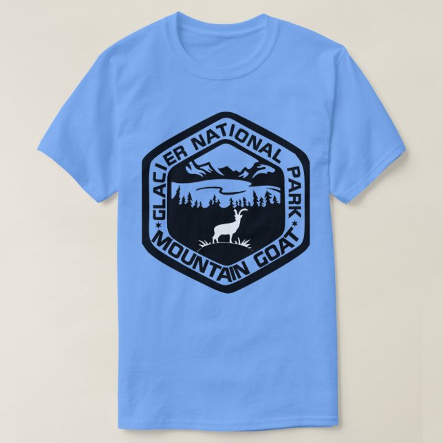 Glacier National Park Mountain Goat T Shirt (Design framsida)
