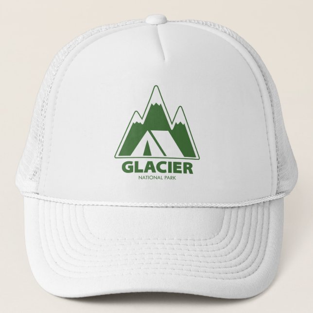 Glacier National Park Mountains Camping Keps (Framsida)