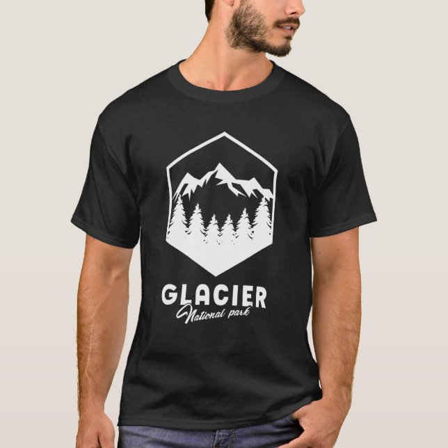 Glacier National Park National Park Hiking Vacatio T Shirt (Framsida)