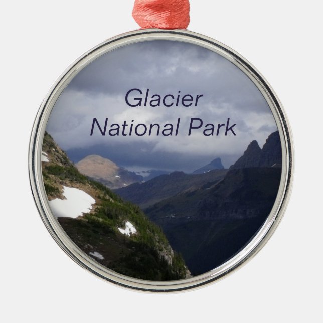 Glacier National Park Photo Julgransprydnad Metall (Framsidan)