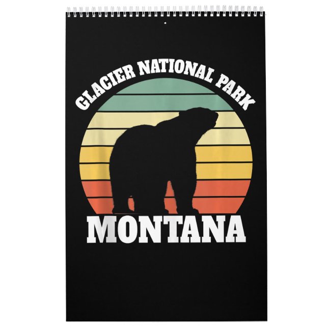 Glacier National Park Polar Bear Älskare Kalender (Omslag)