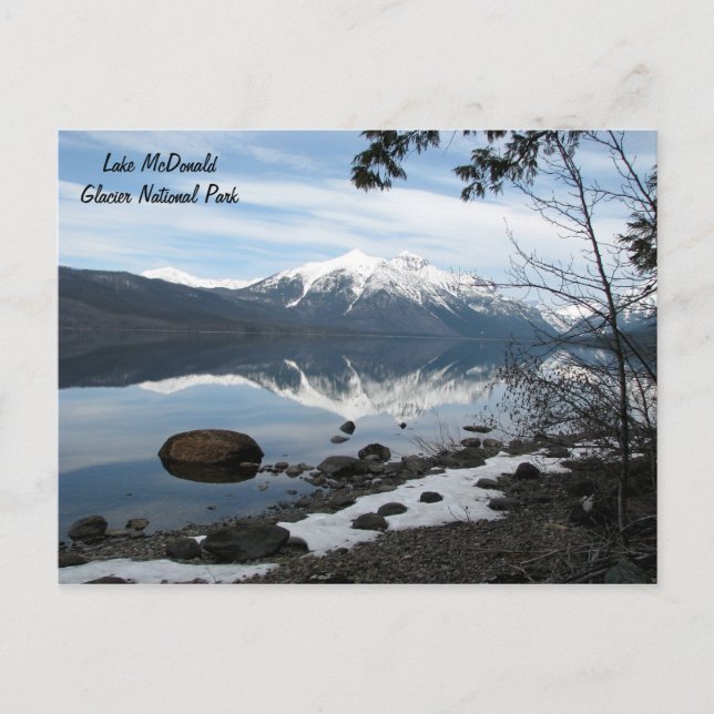 Glacier National Park Postcard Vykort (Framsida)