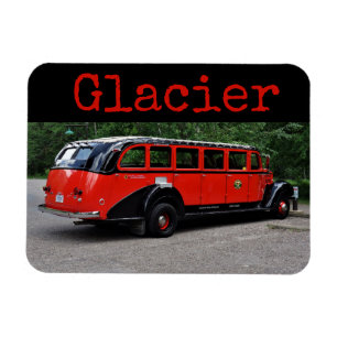 Glacier National Park Red Buss Magnet