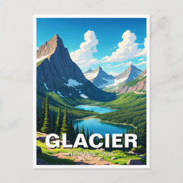 Glacier National Park Resa Vykort