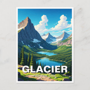 Glacier National Park Resa Vykort
