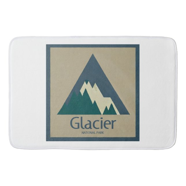 Glacier National Park Rustic Badrumsmatta (Framsidan)