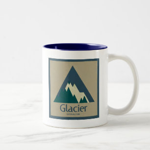 Glacier National Park Rustic Två-Tonad Mugg