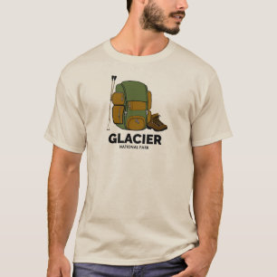 Glacier National Park-ryggsäck T Shirt