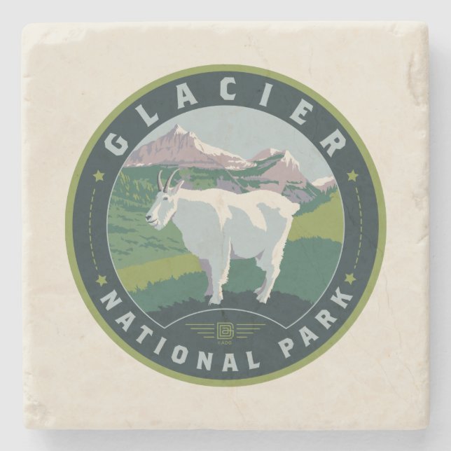 Glacier National Park Stenunderlägg (Framsidan)