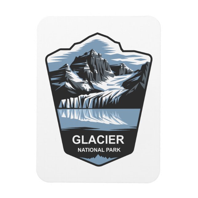 Glacier National Park-symbol Magnet (Vertikal)