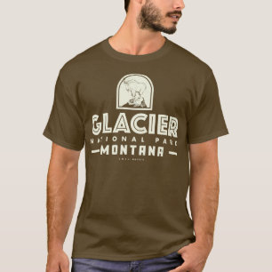 Glacier National Park Tan T Shirt