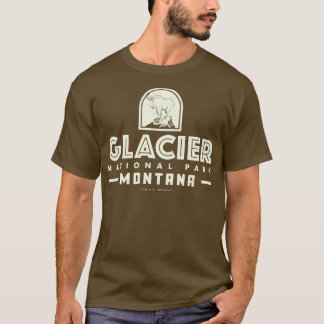 Glacier National Park Tan T Shirt