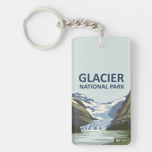 Glacier National Park Travel Art (Framsidan)