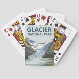 Glacier National Park Travel Art Casinokort