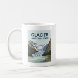 Glacier National Park Travel Art Kaffemugg