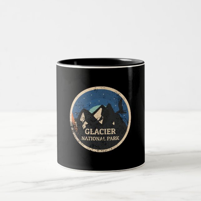 Glacier National Park Två-Tonad Mugg (Center)