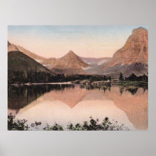 Glacier National Park, Two Medicine Sjö, Poster