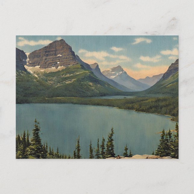 Glacier national park USA Postcard (1) Vykort (Framsida)