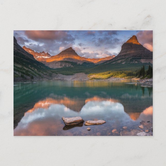 Glacier National Park USA Postcard (glaciär 6) Helg Vykort (Framsida)