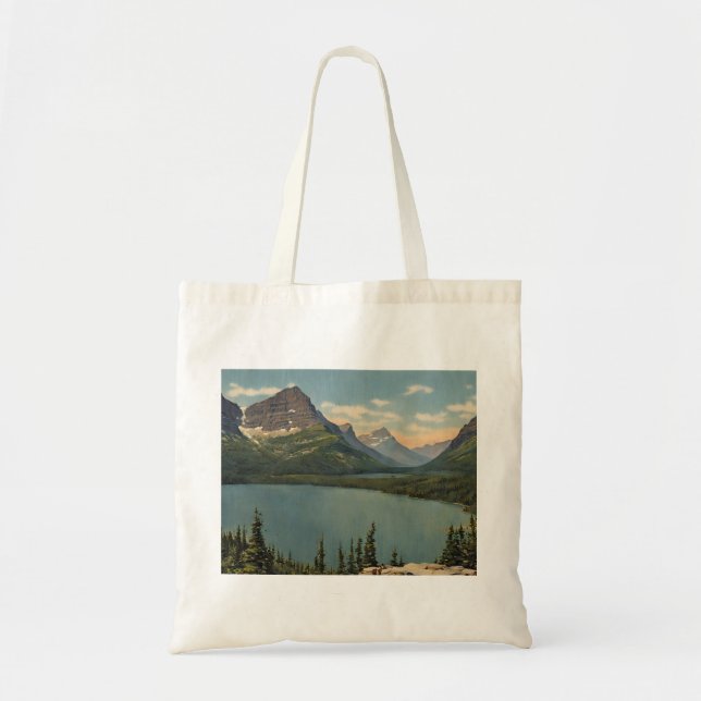 Glacier National Park USA Tote Bag (1) Tygkasse (Framsidan)