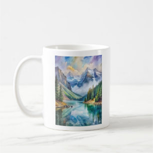 Glacier National Park Watercolor Kaffemugg