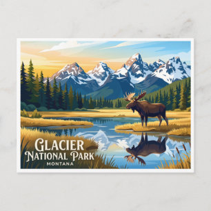 Glacier National Park Whitefish Montana Vykort