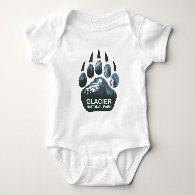 Glacier nationalpark Bear Tass T Shirt (Framsida)