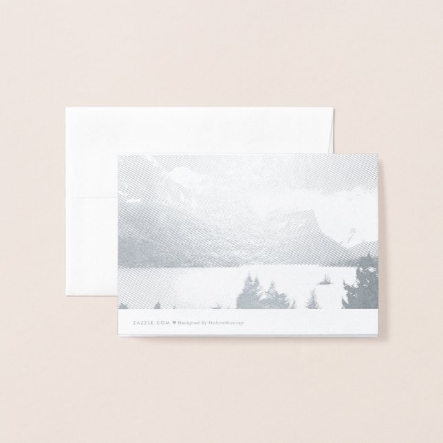 Glacier nationalpark folierat kort (Baksida med kuvert)