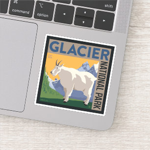 Glacier nationalpark Getter Klistermärken