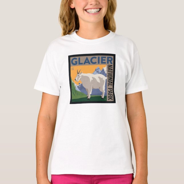 Glacier nationalpark | Getter T Shirt (Framsida)
