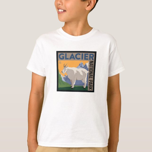 Glacier nationalpark | Getter T Shirt (Framsida)