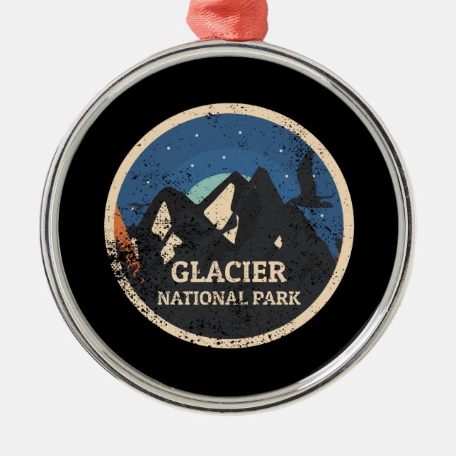 Glacier nationalpark julgransprydnad metall (Framsidan)