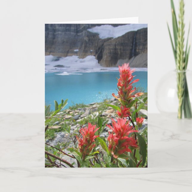 Glacier nationalpark kort (Framsida)