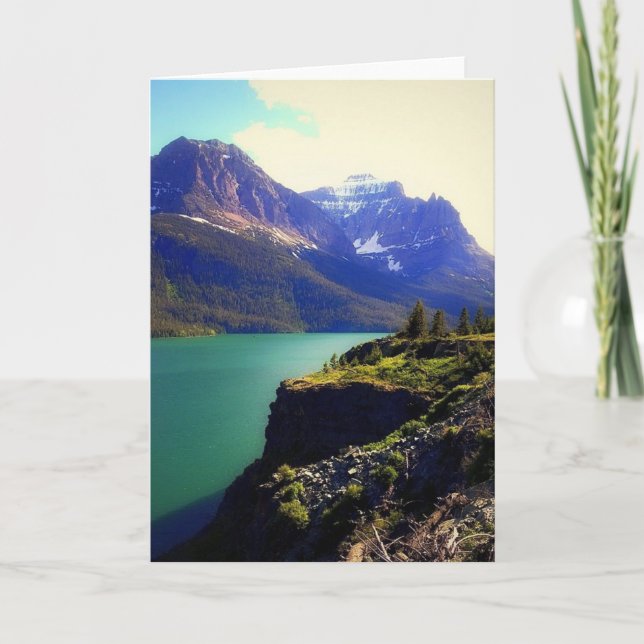Glacier nationalpark kort (Framsida)