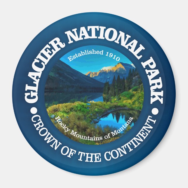 Glacier nationalpark magnet (Framsidan)
